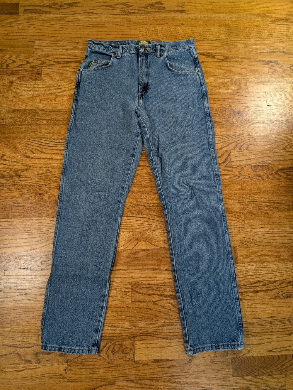 Cabela's Men's Straight Leg Jeans Medium Wash 100% Cotton Denim Size 32/34
